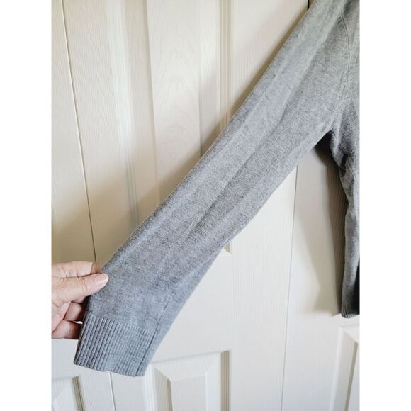 Y LONDON L Skull Sweater Pullover Goth Y2K Women’s Gray Beaded Stretch L/S‎ - Picture 5 of 8